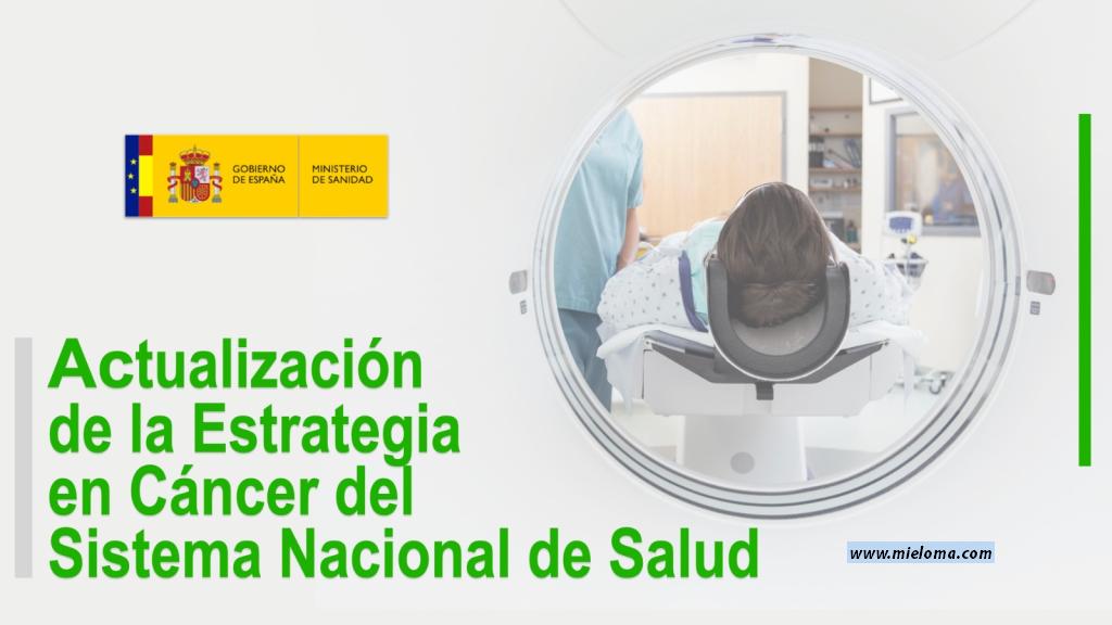 Actualización 2021 de la Estrategia en Cáncer del SNS